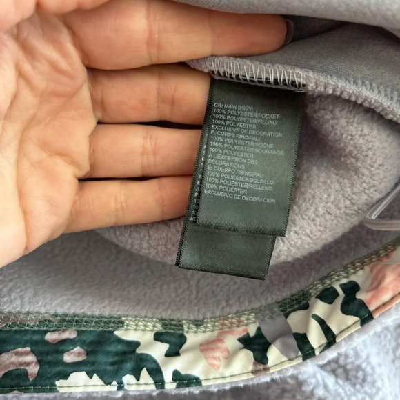 THE NORTH FACE CRAGMONT 1/4 SNAP FLEECE - WOMENS small lilac camo new with tags - Picture 13 of 15